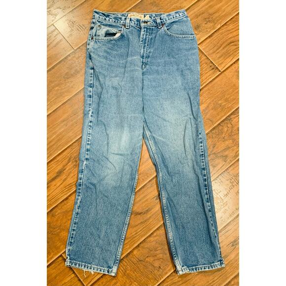 St Johns Bay Womens Jeans 12P Petite Light Wash Relaxed Fit Straight Leg Mom - Picture 10 of 10